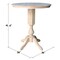 International Concepts Round 36 in Round Top Pedestal Table, 40.9 inH, Unfinished, 36 in W, 36 in L, 40.9 in H, Wood K-36RT-11P-2 - alternate 4